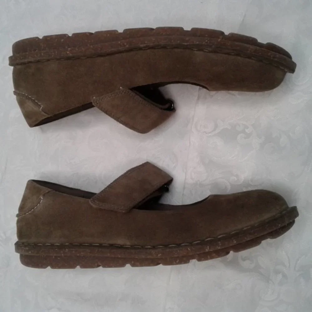 Clarks Collection Tamitha Aster Suede Brown Olive Mary Jane Size 6 ExcellentCond - Picture 8 of 10